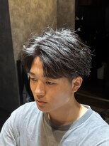 ハイプ 木更津(HYPE)&nbsp;【フェザーパーマ】センターパート/サーフカール/ブルーブラック