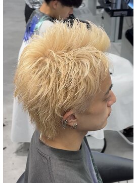 メンズ サロン ドット トウキョウ 町田店(men's salon dot. tokyo) スパイキーショート×ブロンドベージュ