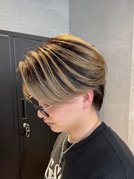 トゥイン 八王子(TWIN) メンズブリーチカラーデザインカラー八王子