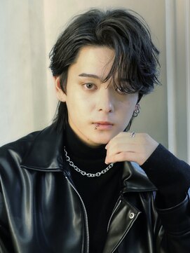 韓国風ガイルヘアウルフニュアンスパーマ