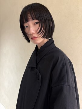 ルノ(RUNO) 切りっぱなしショート・ボブ/ミニボブ/前髪なし/前上がりボブ