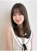 ミディアムレイヤースタイル