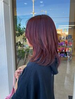 バルス(BLS) チェリーレッド×レイヤーカット 30代/40代