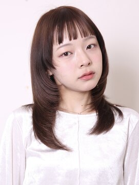 ヨファ ヘアー 芦屋店(YOFA hair) 似合わせカット大人ガーリーミディアムレイヤーカット0201