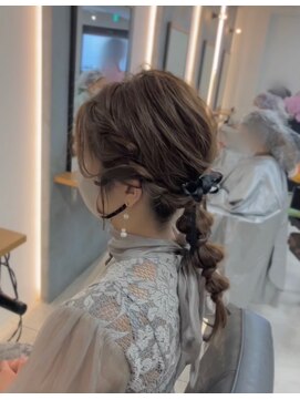 ギルド 清瀬店(GUILD) ゆる編みおろしヘアアレンジ