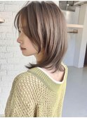 ミディアムレイヤー”レイヤーカット*髪質改善*透明感ベージュ