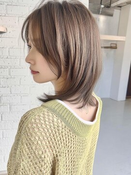 トーン 上大岡(tone.) ミディアムレイヤー”レイヤーカット*髪質改善*透明感ベージュ