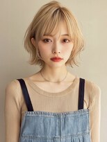 ルービック バランス 天王寺(Rubik's×Balance)&nbsp;ホワイトミルクティくびれレイヤーボブ