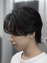 オーバル ジングウマエ(OVARL jingumae) フェザーパーマセンターパートシャドウパーマサーフカール