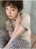 bibito ネオウルフ　小顔パーマショート　マニッシュヘア