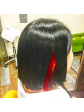 ヘアースペース 練馬店(hair space COCO) インナーカラーレッド