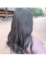 ナンバー ソポ 札幌/ジャム 札幌(N° sopo/JAM)&nbsp;黒髪風暗髪ネイビーカラーブルーブラックロング