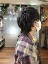 レップ(REP) 【お客様スナップ】マッシュウルフ×束感パーマ