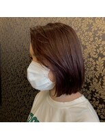 ヘアー コパイン(HAIR COPAIN)&nbsp;ボブ/ピンクブラウン/ショコラカラー/イルミナカラー[上通り]