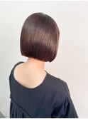 ミニボブ　ぱっつんボブ　切りっぱなしボブ　フレンチボブ