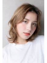 カバーヘア ブリス 上尾西口店(COVER HAIR bliss)&nbsp;外国人風カラー3Dハイライト抜け感ボブウルフY上尾10代20代30代