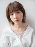 切りっぱなしだけど軽いボブ