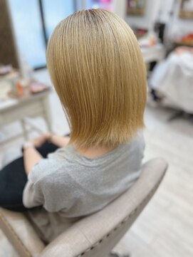 ヘアメイクゼロ 坂戸駅前店(hairmake zero) 【髪質改善ブリーチフル】オンカラー＋オージュアトリートメント