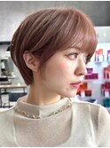 30代40代大人女性/前髪ありショートボブ/ショートヘア/髪質改善