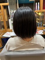 スタジオ アルファプラス 日暮里店(studio α+)&nbsp;ステップボーンカットカットボブショートハイライト白髪ぼかし