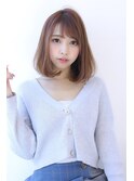 ことりベージュローライト大人かわいい小顔スリークボブ大人ボブ