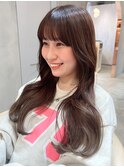 【北澤華】オリーブベージュウェットヘアボブ/縮毛矯正