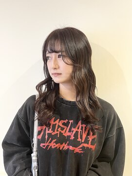 ソイルアヴェダ(Soil AVEDA) 前髪顔周りカットカシスブラウンベージュ
