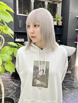 チュダック(ChuDuck) 韓国風《ペールシルバー》ハイトーン/ケアブリーチ/ダブルカラー