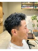 アップバングパーマ