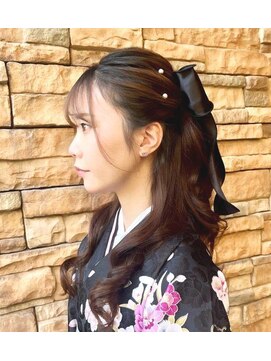 エノモト(ENOMOTO) お嬢様ハーフアップ★結婚式 二次会 お呼ばれ 着物 成人式