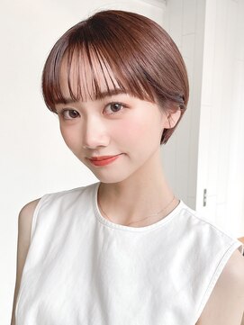 アイティーバイアルバム 八王子店(IT by ALBUM) マッシュショート_斜めバンググレージュカラー_29528