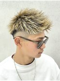 極太フルメッシュ/フェードジェット/ツーブロック