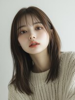 エダ 鎌倉(edA.) 小顔ロング＃髪質改善＃白髪ぼかし＃鎌倉＃40代＃グレージュ