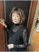 60代ハイライトスタイル