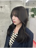 透明感グレージュ ♪ くびれレイヤーカット 盛れる顔周りカット