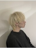 ハイライト/マッシュパーマ/ウルフ/アッシュブラック/渋谷駅