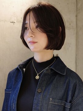 スク(SUKU) ナチュラルボブ×ブラウンカラー