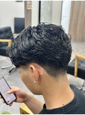 MEN’S HAIR/波巻きツイストスパイラル/リバースセンターパート
