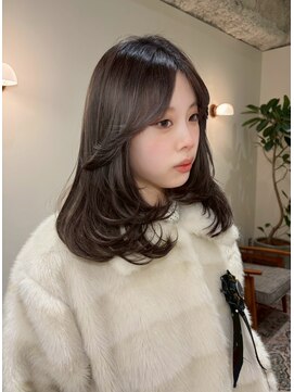 ハーパーズ 渋谷(harpers) グロスブラウンミディアムヘア