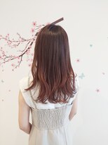 海月びより。&nbsp;ブリーチなし/ほんのりナチュラルグラデ桜色