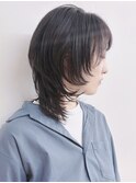 【松戸 テラカド】大人可愛いウルフカットハッシュカット黒髪