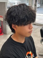 エルマーク 本山(L-MARK)&nbsp;メンズパーマ/ツイストスパイラル/サーフカール/men's/眉毛