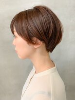 テトヘアー(teto hair) オレンジベージュ、マッシュショート、丸みショート