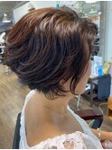 前下がりショートボブ
