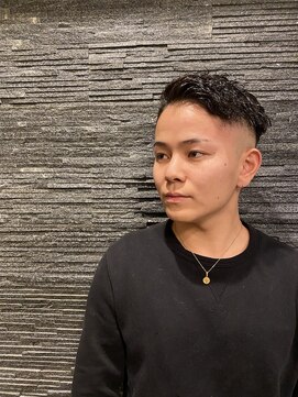 ヒロギンザ 恵比寿店(HIRO GINZA) ツーブロックビジネスショートフェードパーマコンマヘア