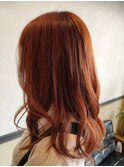 オルチャン風オレンジカラー