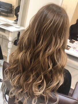 ネクストディバイス 梅田店(NEXT DEVICE) 【Device梅田】シールエク40枚+外国人風Ｗカラー+カット￥18990