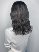 フロート 小阪店(float)&nbsp;アッシュグレー_マロンベージュ Aラインボブ かきあげ