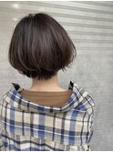 大人可愛い！丸みショート！ノーブルグレージュ！十条！