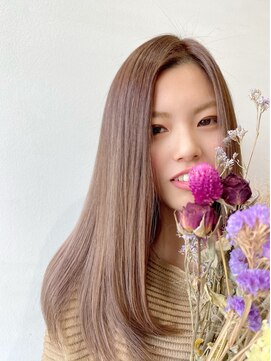 アッシュ 東戸塚店(Ash) ハイトーンベージュで艶髪カラー